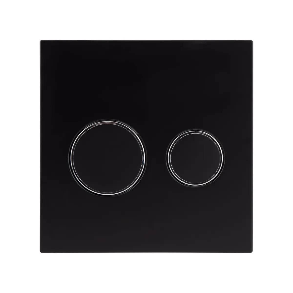 Клавіша змиву Nest UNI 190x190x13 мм, Matt Black, кругла QT0211P01V1178MB Qtap, фото 1