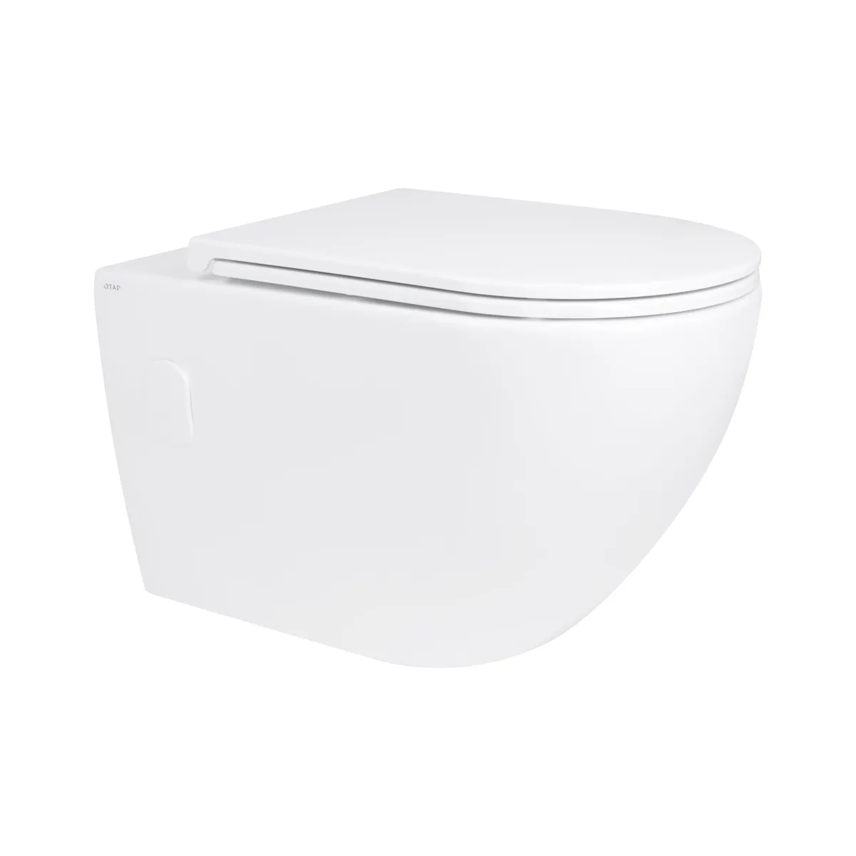 Унітаз підвісний Robin Rimless 575x360x360 мм, White, з сидінням Slim Duroplast/ Soft-close/ Quick Release QT13332141ERW Qtap, фото 1