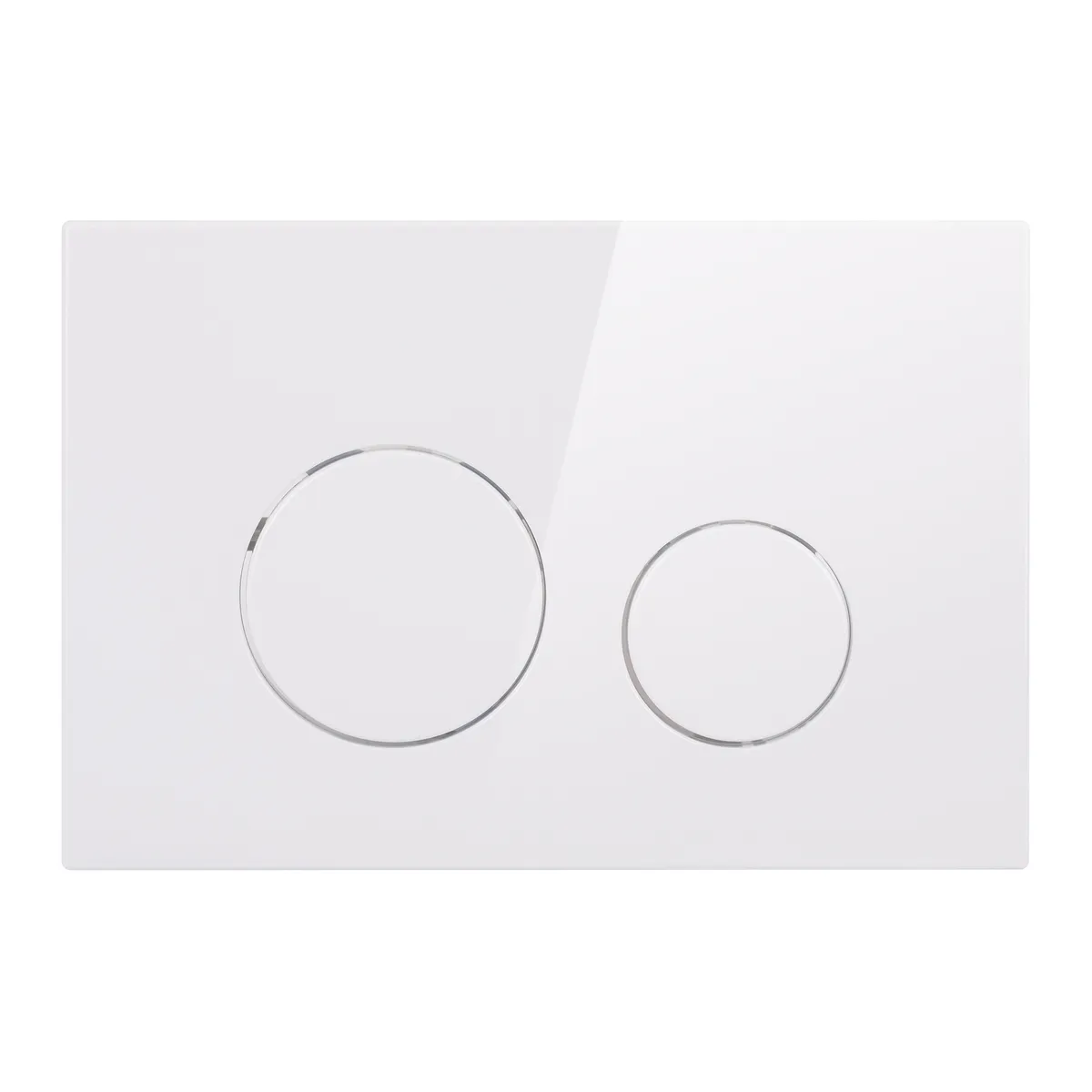 Клавіша змиву Nest 150x220x13 мм, White, кругла QT0111M11110W Qtap, фото 1