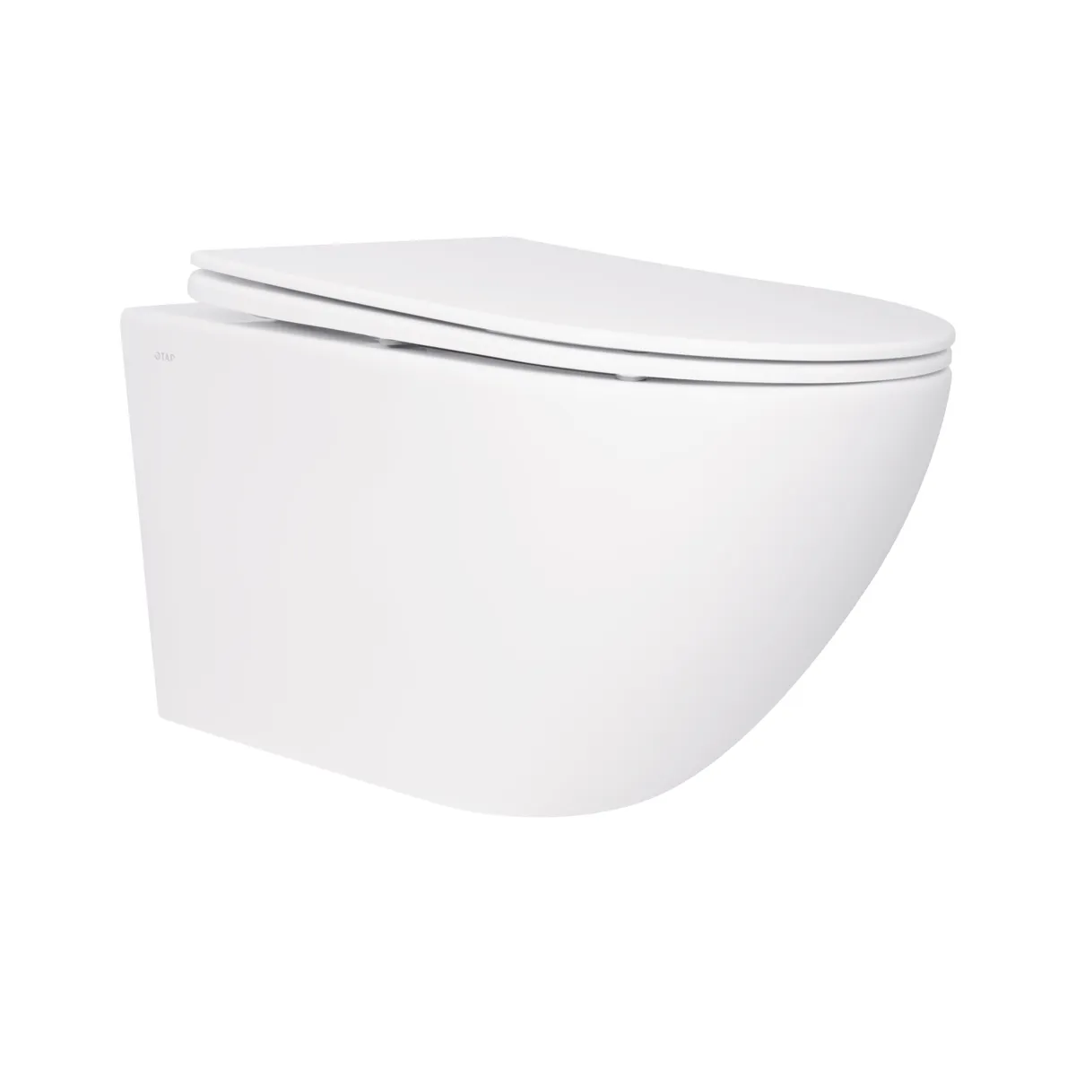 Унітаз підвісний Jay Rimless 520х360х320 мм, White, з сидінням Slim Duroplast/ Soft-close/ Quick Release QT07335176W Qtap, фото 1