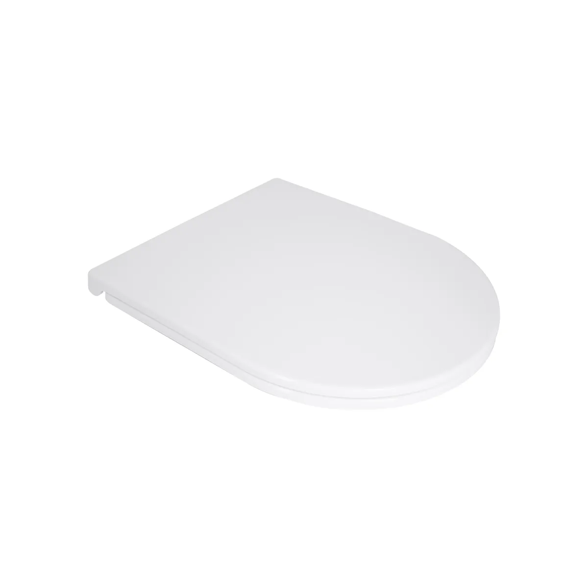 Сидіння для унітаза (Robin, Aries) 428x360x50 мм, White, з мікроліфтом, Slim Duroplast, Quick Release QT99HY2411W Qtap, фото 1