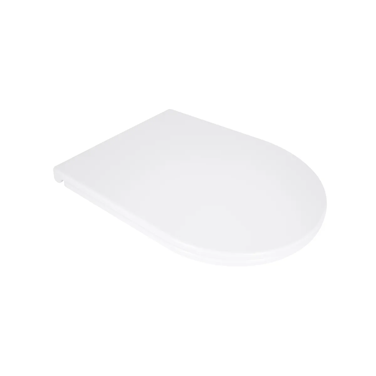 Сидіння для унітаза (Robin, Scorpio) 465x365x50 мм, White, з мікроліфтом, Slim Duroplast, Quick Release QT99HY2049W Qtap, фото 1