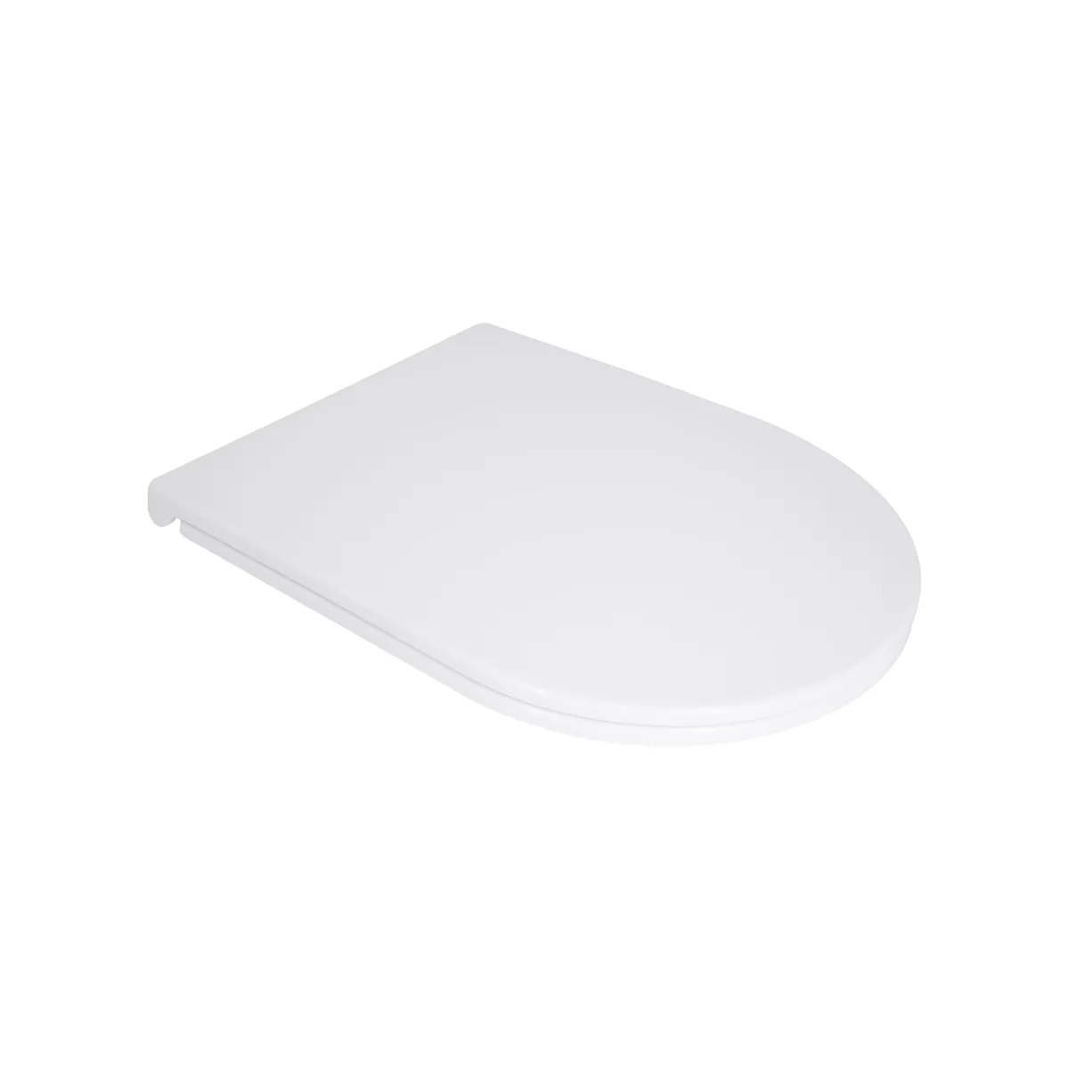 Сидіння для унітаза (Robin, Scorpio) 450x365x50 мм, White, з мікроліфтом, Slim Duroplast, Quick Release QT99HXU09W Qtap, фото 1