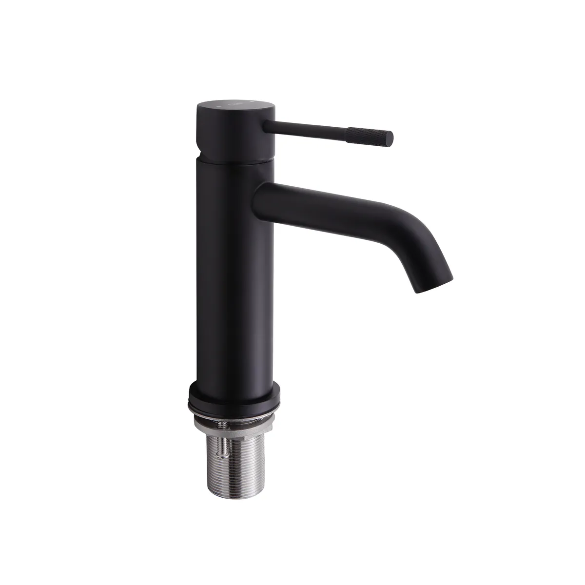 Змішувач для раковини низький Scorpio, Matt Black (k35) QTSCOR1050105B Qtap, фото 1