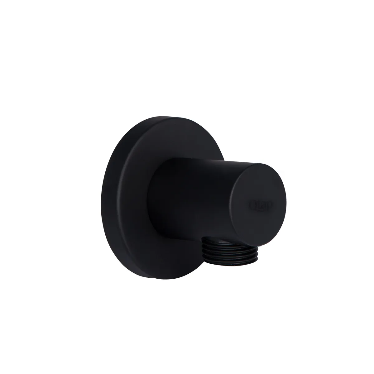 Підключення для шланга Spojeni, Matt Black округле QTCRBB030 Qtap, фото 1