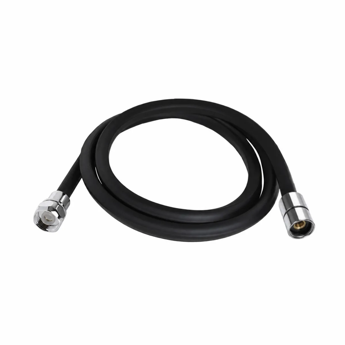 Шланг для ручного душу Hadice, 1600 мм, Matt Black прямокутний QTHADPVCSQ160B Qtap, фото 1