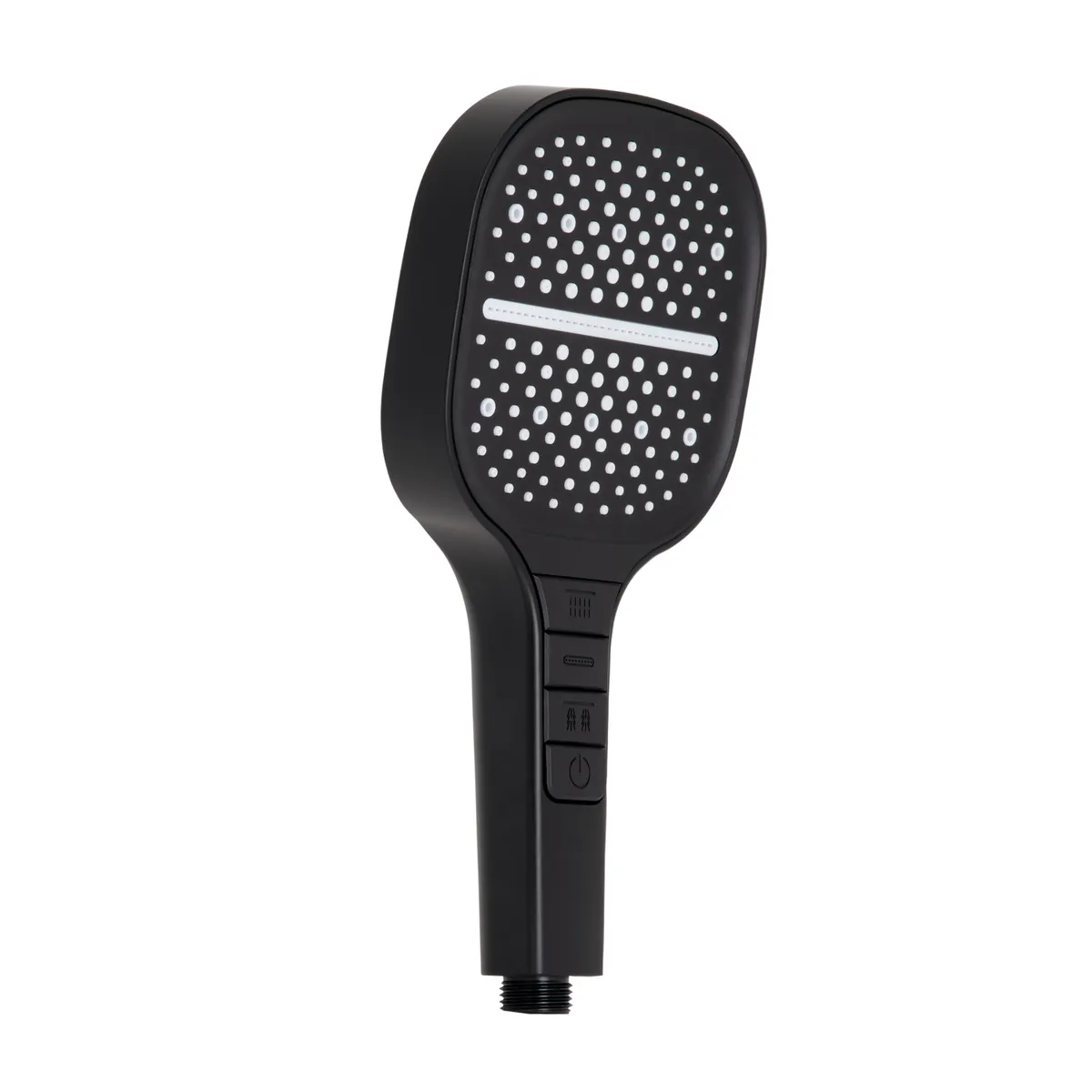 Лійка для ручного душу Rucni, 130x130 мм, Matt Black округла QTRUC125BLM45957 Qtap, фото 1