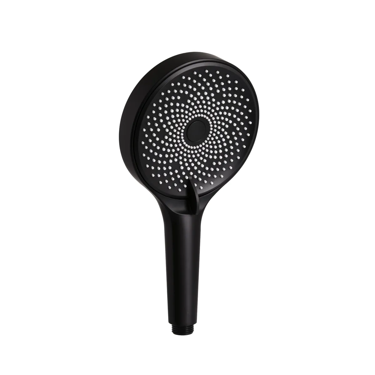 Лійка для ручного душу Rucni, d130 мм, Matt Black округла QTRUC125BLM45953 Qtap, фото 1