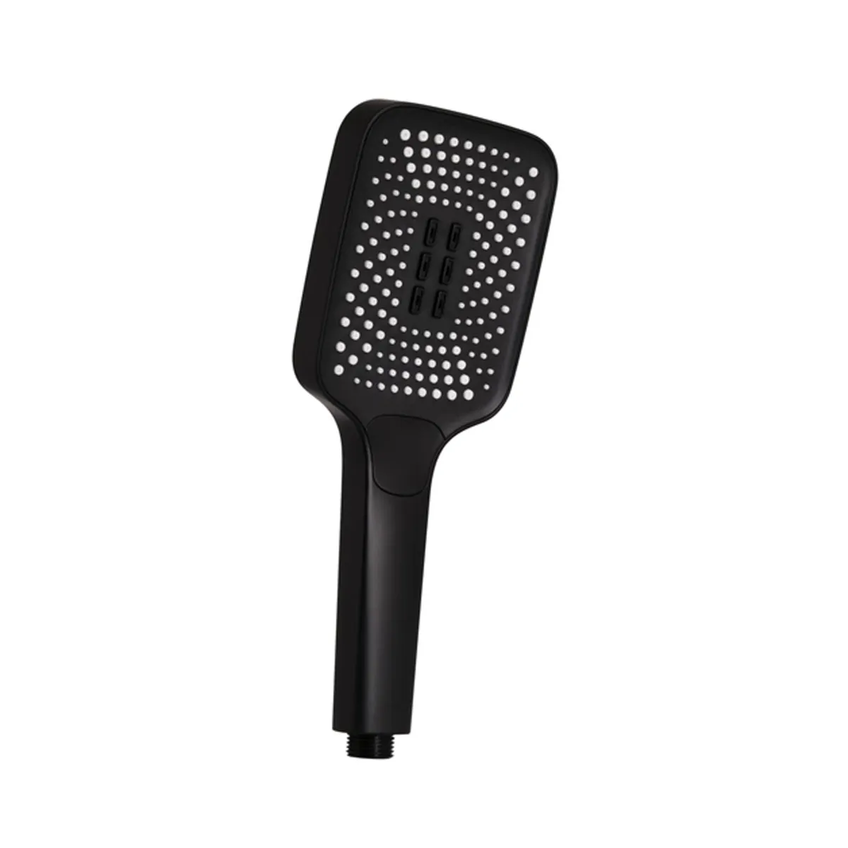 Лійка для ручного душу Rucni, 140x110 мм, Matt Black прямокутна QTRUC125BLM45955 Qtap, фото 1