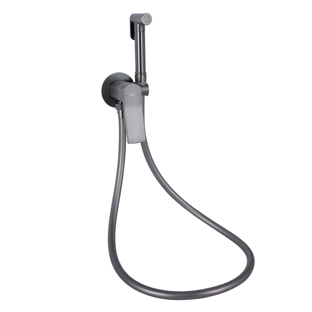 Набір для гігієнічного душу Slavonice, Gunmetal Black PVD (k35) округлий QTSLA262GMB45916 Qtap, фото 1