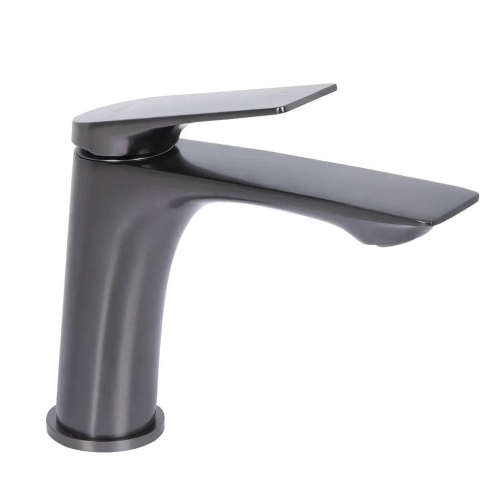 Змішувач для раковини низький Vlasta New, Gunmetal Black PVD (k35) QTVLA270GMB45641 Qtap, фото 1