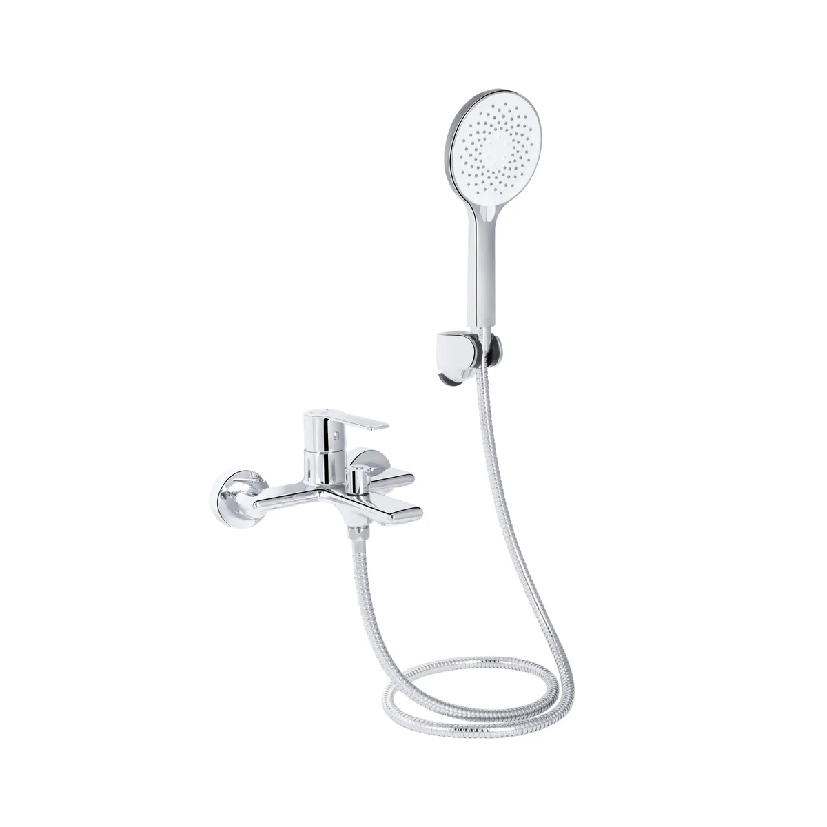 Змішувач для ванни Taurus, Chrome (k35) з душовим гарнітуром QTTAU259CRM45661 Qtap, фото 1