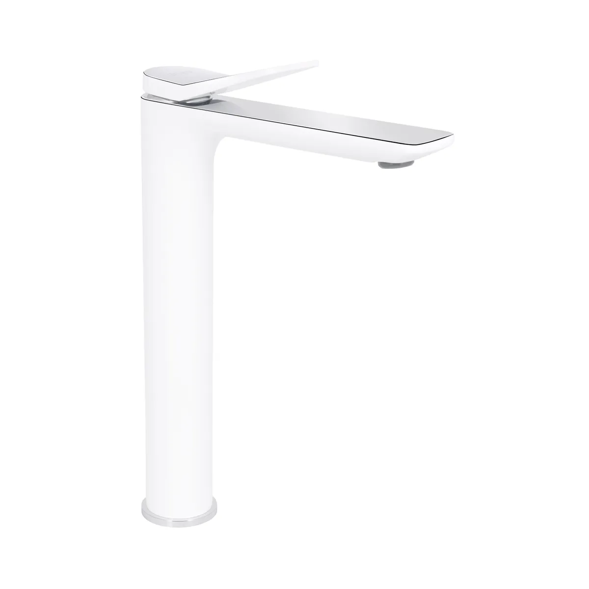 Змішувач для раковини високий Presto, Chrome/White (k35) QTPRE269CRW45577 Qtap, фото 1