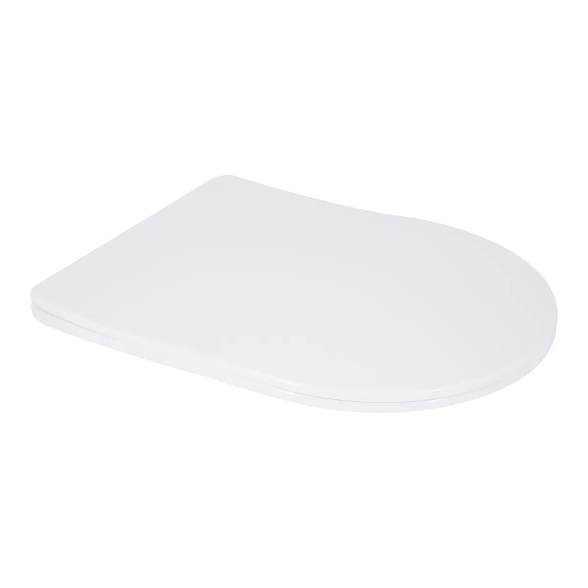 Сидіння для унітаза (Grand) 425х363х30 мм, White, з мікроліфтом Slim Duroplast, Quick Relase Qtap, фото 1