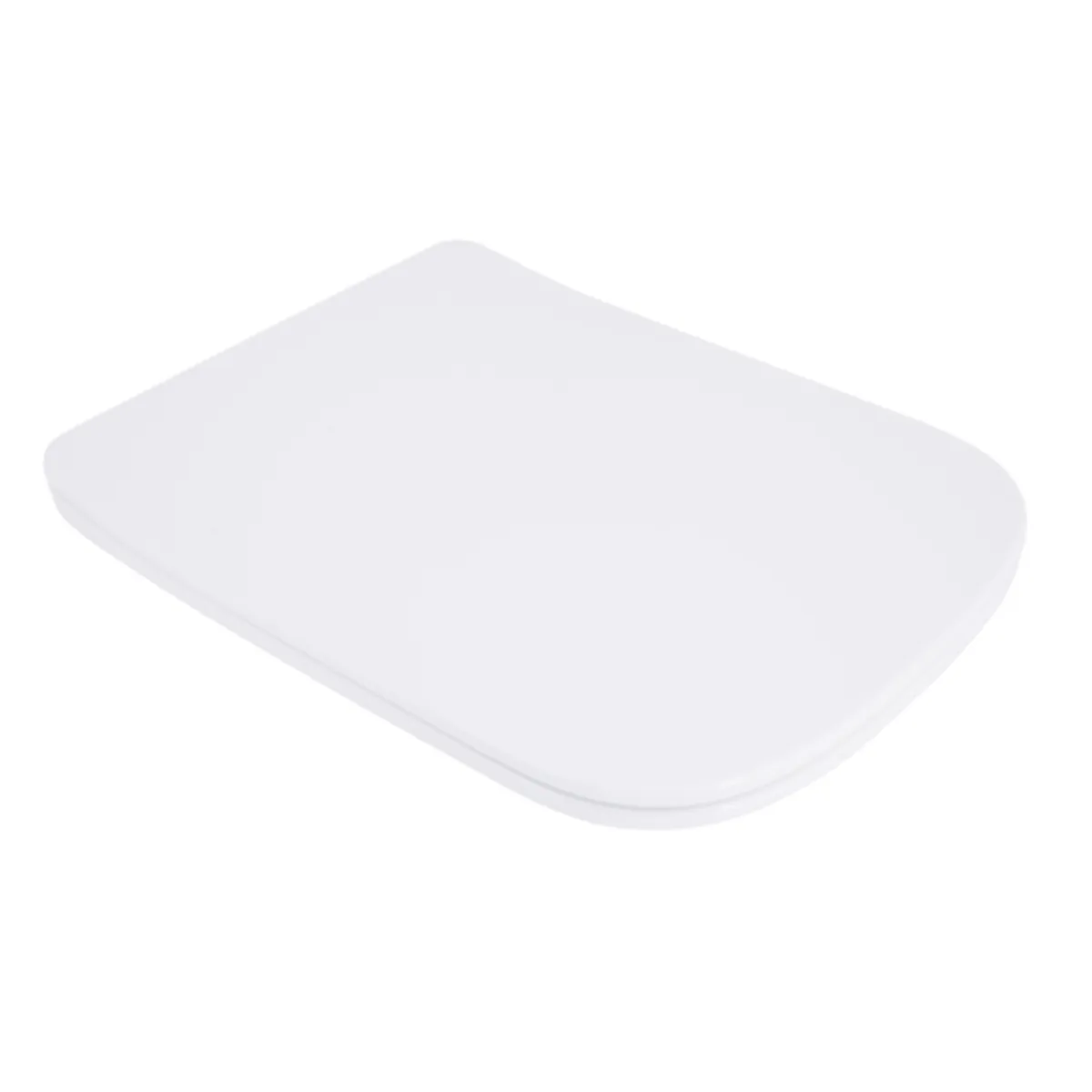 Сидіння для унітаза (Tern 490,520,610) 435x344x50 мм, White, з мікроліфтом, Slim Duroplast, Quick Release QTSC179W47353 Qtap, фото 1