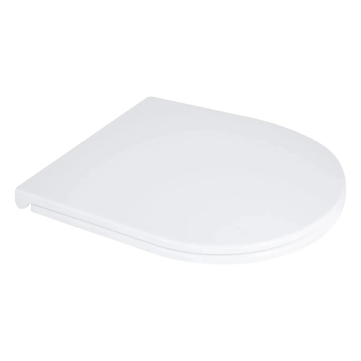 Сидіння для унітаза підлогового (Dove) 425×363×30 мм, White, з мікроліфтом, Slim Duroplast, Quick Release QT06228380BW3 Qtap, фото 1