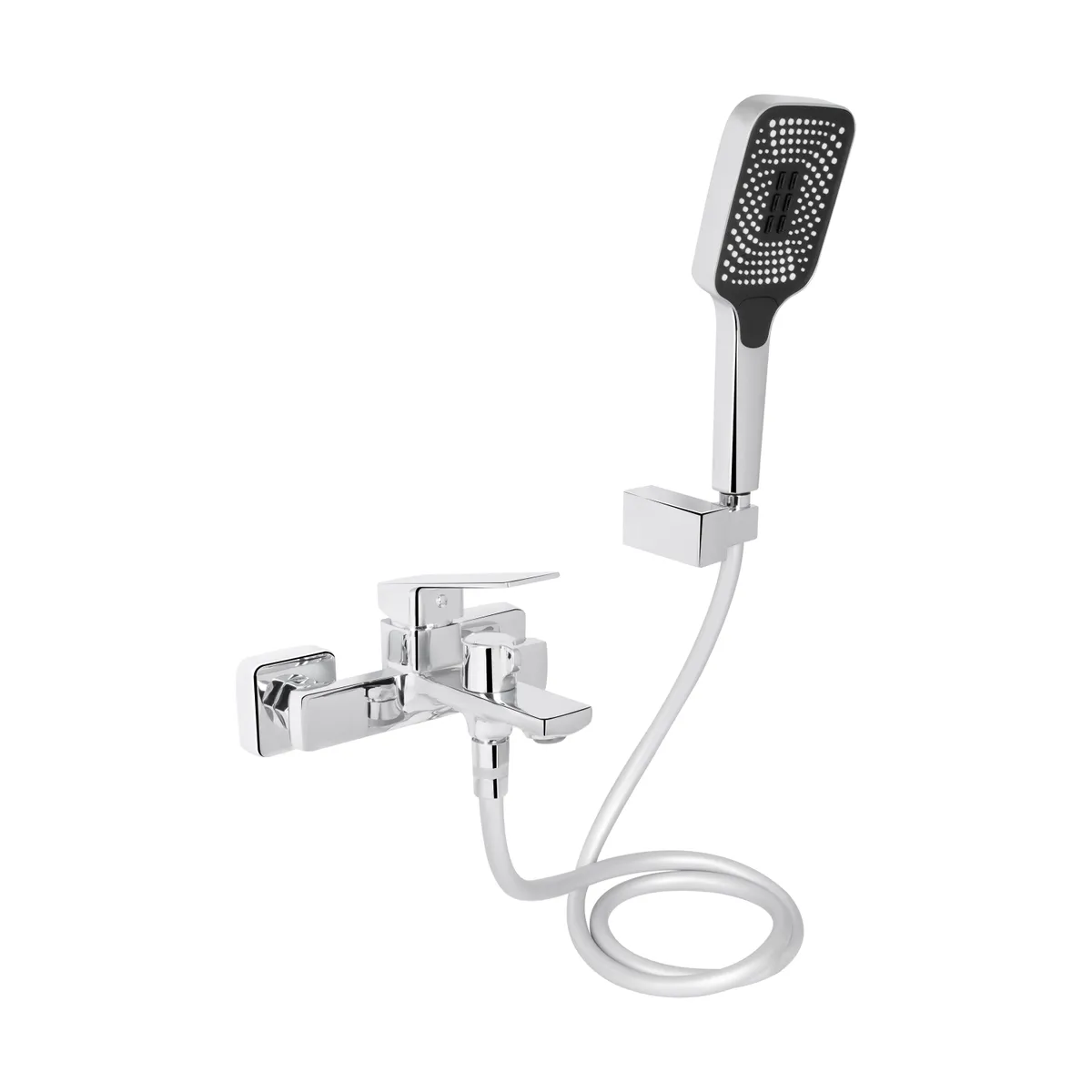 Змішувач для ванни Capricorn, Chrome (k35) з душовим гарнітуром QTCAP3060102C48222 Qtap, фото 1
