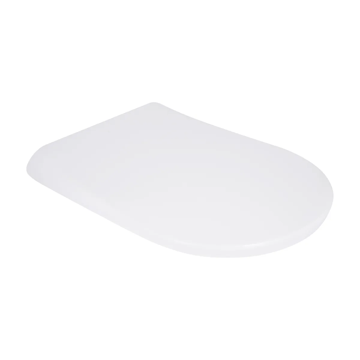 Сидіння для унітаза (Robin 520, Scorpio 520) 465x363x60 мм, White, з мікроліфтом, Slim Duroplast, MagLock QTSC179W48916 Qtap, фото 1