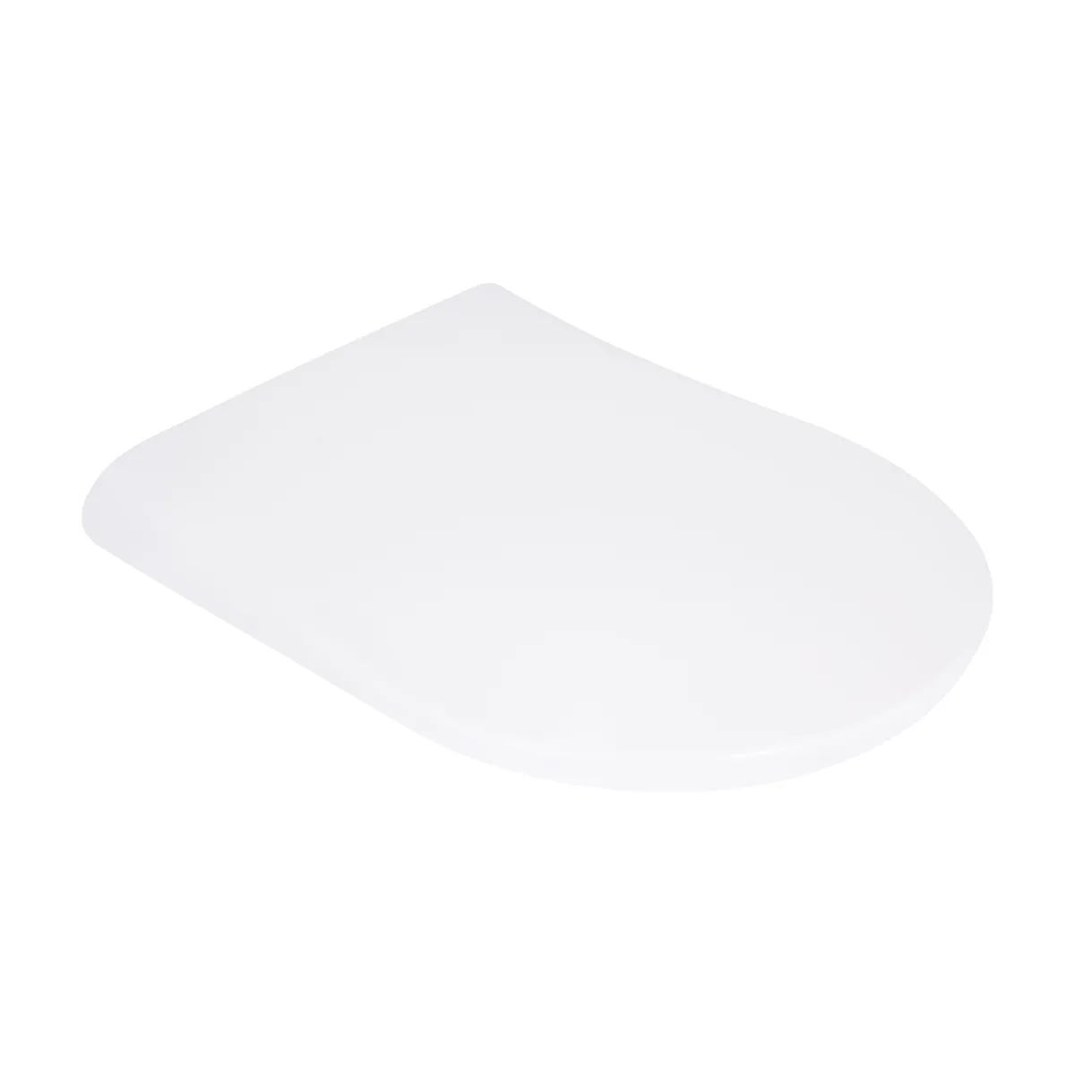 Сидіння для унітаза (Robin 490, Scorpio 490) 430x363x60 мм, White, з мікроліфтом, Slim Duroplast, MagLock QTSC179W48915 Qtap, фото 1