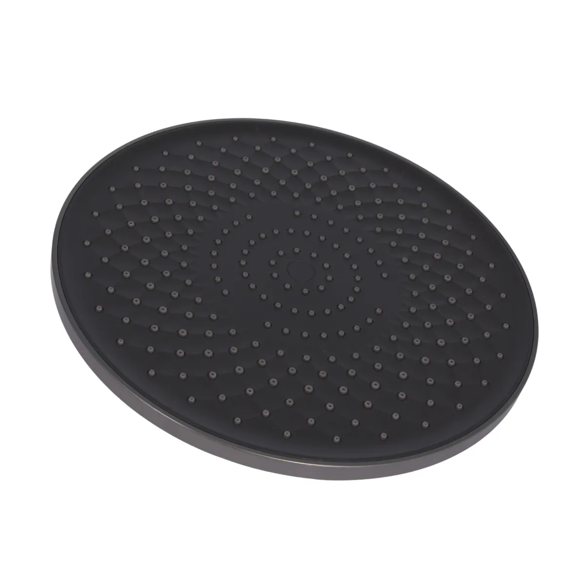 Стельова лійка (250х54х250) для душової системи Vlasta New Gunmetal Black PVD QTVLA25054250GMB49647 Qtap, фото 1