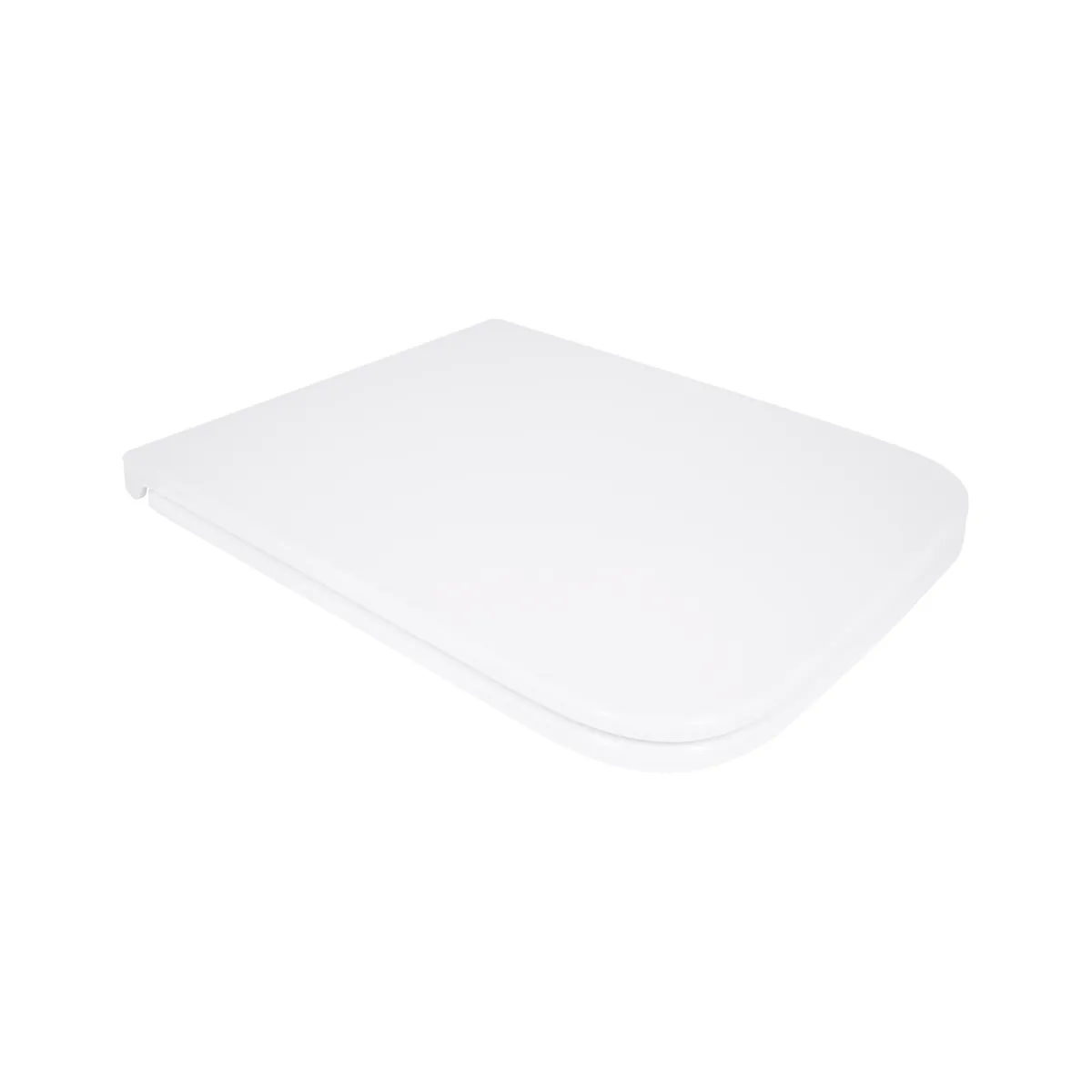 Сидіння для унітазу (Gemini 520) 448x357x38,5 мм, White, з мікроліфтом, Slim Duroplast, Quick Release QTSC179W49386 Qtap, фото 1