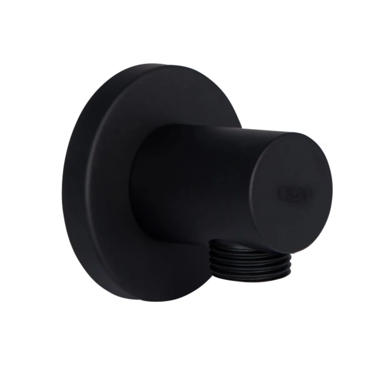 Акційний набір Qtap 1+1=3: Підключення для шлангу Spojeni Matt Black, округле QTCRBB030, фото 1