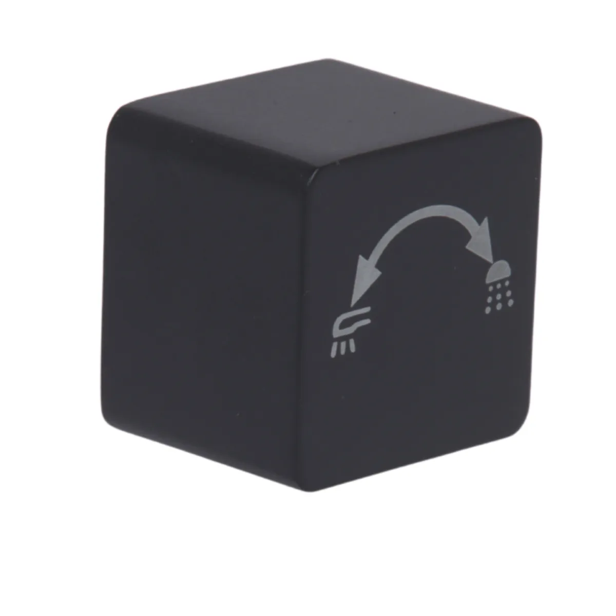 Ручка (23,7x30x30) для душової системи на три споживача Gemini Matt Black QTGEM2373030BLA50064 Qtap, фото 1