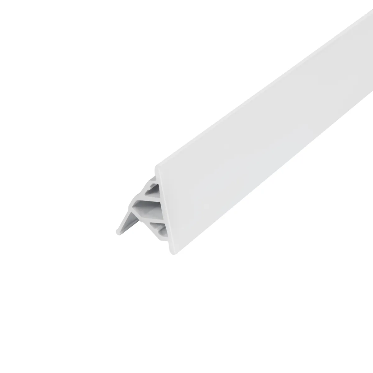 Декоративна планка WATER COVER WHI60101802, довжина 1 м, ширина 18 мм, біла, для піддону і ванни, без з'єднання і накладки Qtap, фото 1