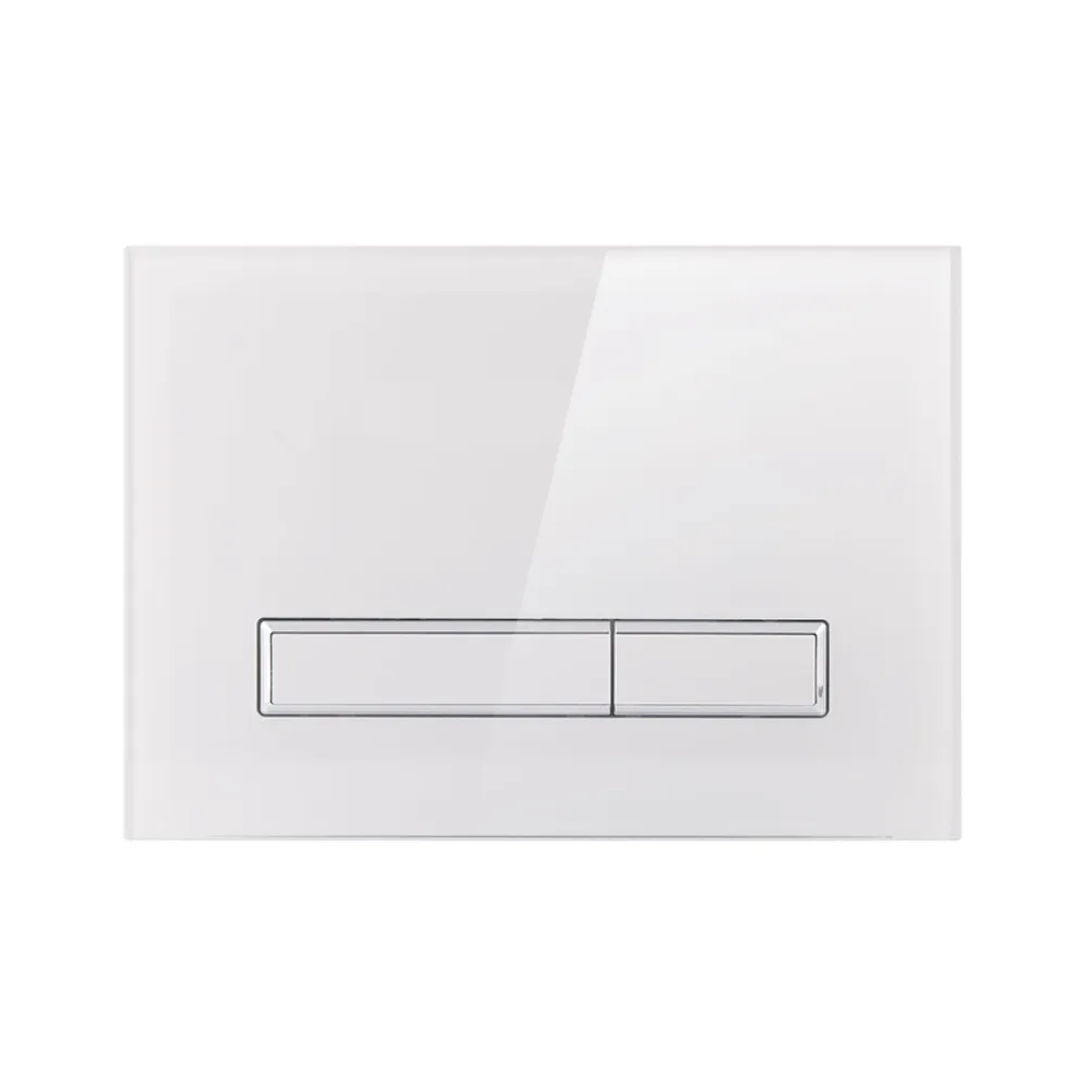 Клавіша змиву Nest 175х245х4 мм, Glass White, лінійна QT0111V1105GW Qtap, фото 1