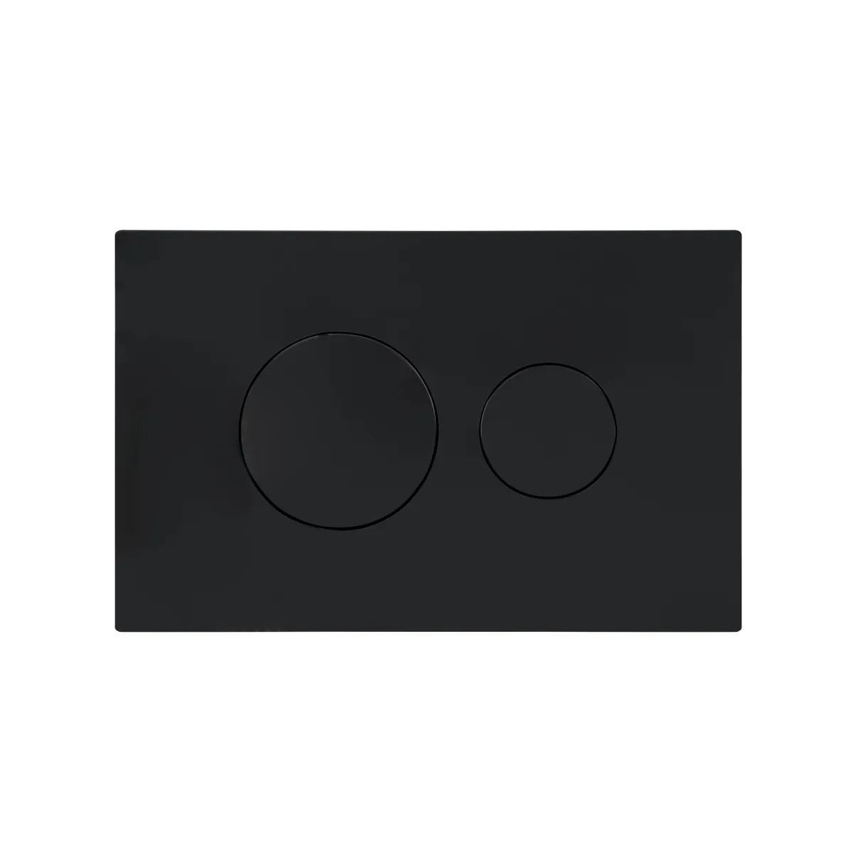 Клавіша змиву Standard 152x236x28 мм, Matt Black, кругла QTSTD164BLM49470 Qtap, фото 1