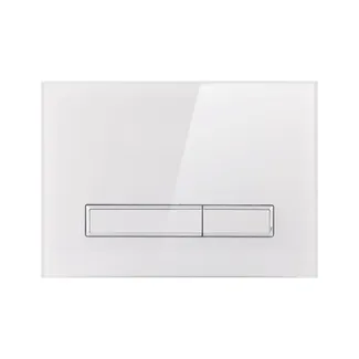Клавіша змиву Nest 175х245х4 мм, Glass White, лінійна QT0111V1105GW Qtap, фото 1