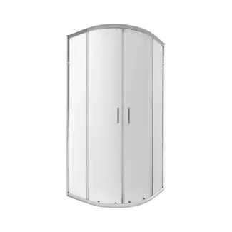 Душова кабіна Taurus CRM1099AC6, 90х90 см, полукругла, скло 6 мм Clear, CalcLess, розсувна, без піддону Qtap, фото 1