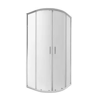 Душова кабіна Taurus CRM1011AC6, 100х100 см, полукругла, скло 6 мм Clear, CalcLess, розсувна, без піддону Qtap, фото 1