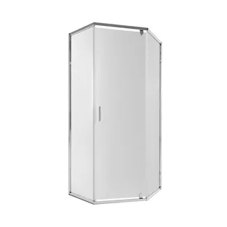 Душова кабіна Scorpio CRM10995-AC6, 90х90 см, п'ятикутна, скло 6 мм Clear, CalcLess, розпашна, без піддону Qtap, фото 1