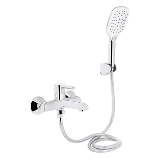 Змішувач для ванни Grand, Chrome (k35) з душовим гарнітуром QTGRACRM006 Qtap, фото 1
