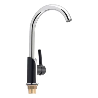 Змішувач для кухні Grand, Chrome/Black (k35) QTGRABCR007F Qtap, фото 1