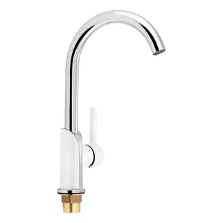 Змішувач для кухні Grand, Chrome/White (k35) QTGRAWCR007F Qtap, фото 1