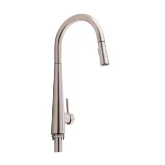 Змішувач для кухні Evicka, Brushed Nickel PVD (k35) з висувним виливом QTEVI91103UN Qtap, фото 1