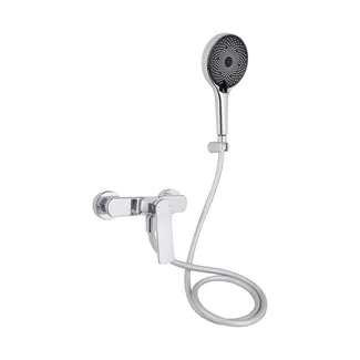 Змішувач для душу Slavonice, Chrome (k35) з душовим гарнітуром QTSLV4042103C Qtap, фото 1