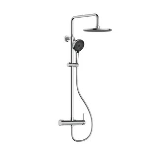 Душова система універсальна Sloup, Chrome (k35) на два споживачі QT57103OC Qtap, фото 1