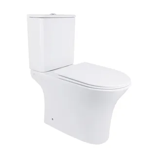 Унітаз підлоговий Presto Rimless 650×340×790 мм, White, з сидінням Slim Duroplast/ Soft-close/ Quick Release QT24221217AW Qtap, фото 1