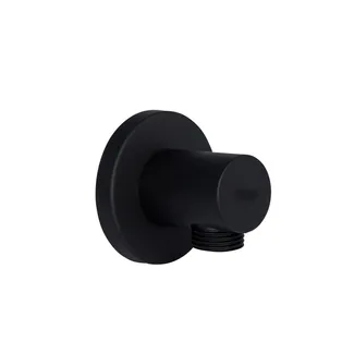 Підключення для шланга Spojeni, Matt Black округле QTCRBB030 Qtap, фото 1