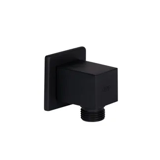 Підключення для шланга Spojeni, Matt Black прямокутне QT809810842857NB Qtap, фото 1