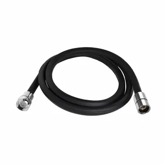Шланг для ручного душу Hadice, 1600 мм, Matt Black прямокутний QTHADPVCSQ160B Qtap, фото 1