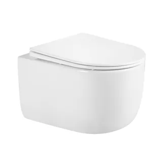 Унітаз підвісний Taurus Ultra Quiet 485×360×350 мм, White, з сидінням Slim Duroplast/ Soft-close/ Quick Release QTTAU26W45428 Qtap, фото 1