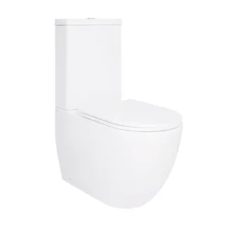Унітаз підлоговий Robin Ultra Quiet 610×360×835 мм, White, з сидінням Slim Duroplast/ Soft-close/ Quick Release QT13226089AW Qtap, фото 1