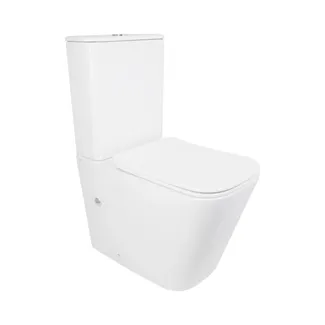 Унітаз підлоговий Tern Ultra Quiet 610×360×835 мм, White, з сидінням Slim Duroplast/ Soft-close/ Quick Release QT17226003AW Qtap, фото 1