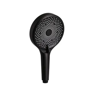 Лійка для ручного душу Rucni, d130 мм, Matt Black округла QTRUC125BLM45953 Qtap, фото 1