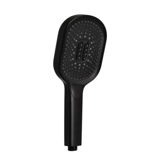 Лійка для ручного душу Rucni 140×110 мм, Matt Black округла QTRUC125BLM45961 Qtap, фото 1