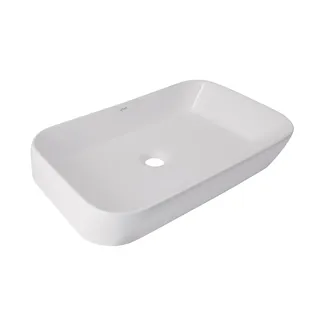 Раковина накладна Scorpio 550х390х120 мм, White, прямокутна, без донного клапана QT14112243WN Qtap, фото 1